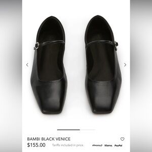 Tony Bianco Bambi Flats in Black Venice